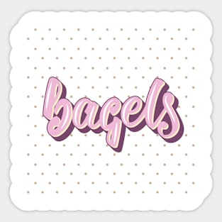 Women's t-shirt  bagels Sticker